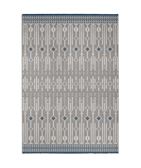 MADRID Tapis contemporain  160X230 cm  Aspen Argent / Bleu