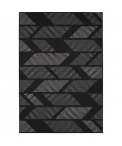 MADRID Tapis style contemporain 160X230 cm Noir / Blanc