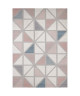 MADRID Tapis contemporain  160X230 cm  Papier Blanc / Charisma rose