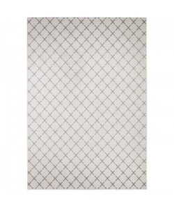 MADRID Tapis style contemporain 160X230 cm Blanc / Gris