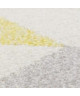 MADRID Tapis contemporain  160X230 cm  Papier Blanc / Jaune