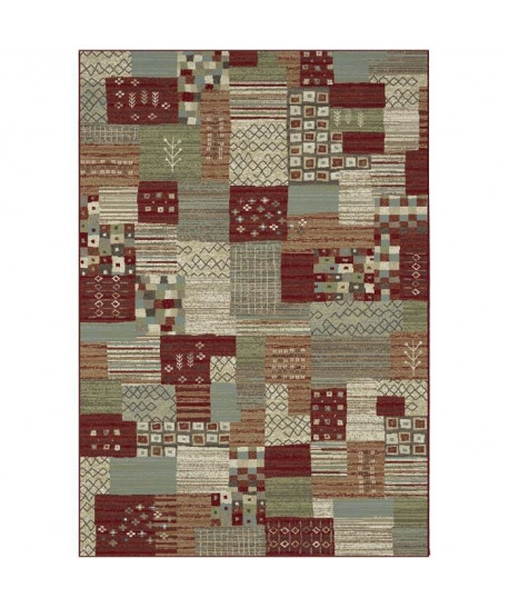 MADRID Tapis style Gabbeh  160X230 cm  Bordeaux