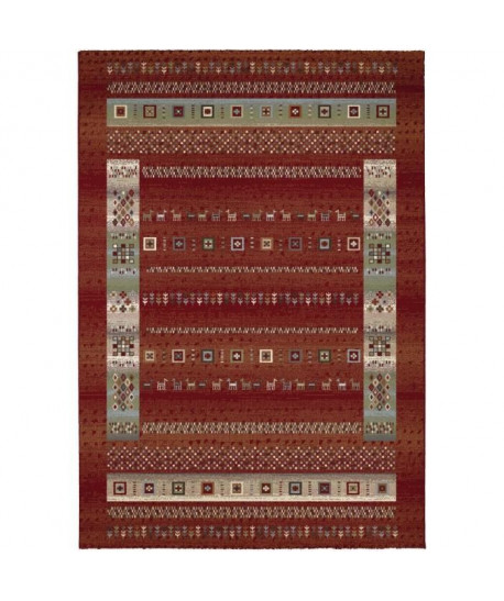 MADRID Tapis style Gabbeh  160X230 cm  Bordeaux