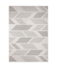 MADRID Tapis style contemporain 120X170 cm Blanc / Gris