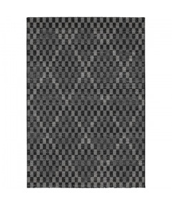 MADRID Tapis style contemporain 120X170 cm Noir / Gris