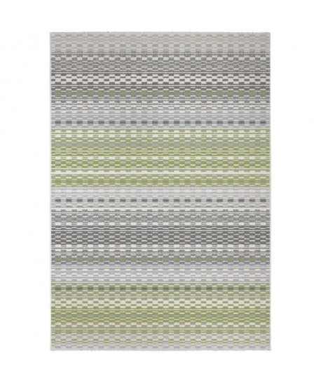 MADRID Tapis style contemporain 120X170 cm Blanc / Vert