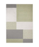 MADRID Tapis style contemporain 120X170 cm Blanc / Vert