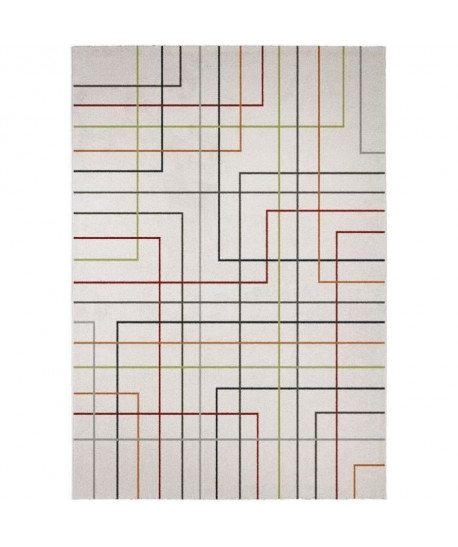 MADRID Tapis style contemporain 120X170 cm Blanc