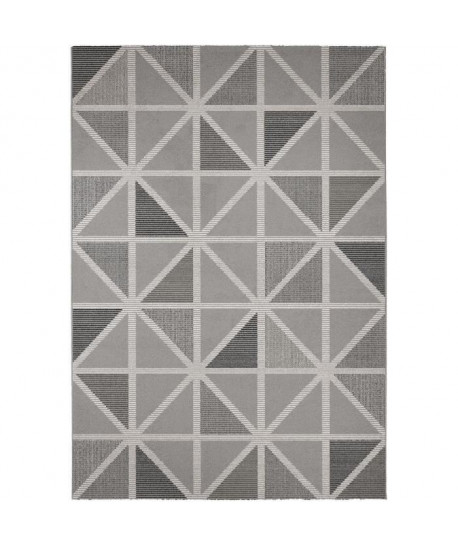 MADRID Tapis contemporain  120X170 cm  Aspen Argent / Gris