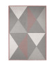 MADRID Tapis contemporain  120X170 cm  Charisma rose / Aspen Argent