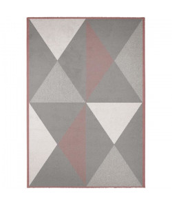 MADRID Tapis contemporain  120X170 cm  Charisma rose / Aspen Argent