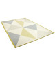 MADRID Tapis contemporain  120X170 cm  Papier Blanc / Jaune