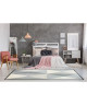 MADRID Tapis contemporain  120X170 cm  Aspen Argent / Gris