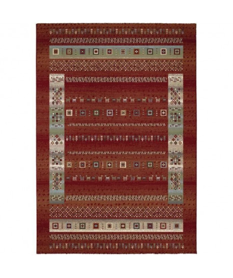 MADRID Tapis style Gabbeh  120X170 cm  Bordeaux