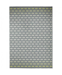 FAIRMONT Tapis contemporain  120X170 cm  Titane / Citron