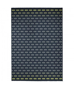 FAIRMONT Tapis contemporain  120X170 cm  Nuit / Citron