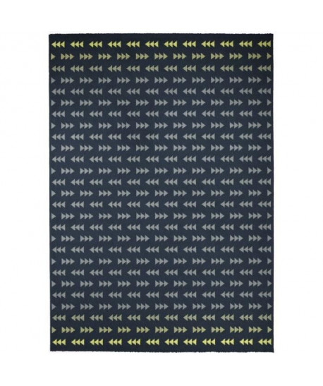 FAIRMONT Tapis contemporain  120X170 cm  Nuit / Citron