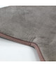 FLANELLE Tapis Etoile 90x90 cm Taupe