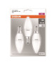 OSRAM Lot de 3 Ampoules LED E14 flamme dépolie 5 W équivalent a 40 W blanc froid