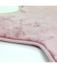 FLANELLE Tapis Etoile 90x90 cm Rose poudré