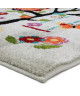 Tapis enfant Jifu 100x150cm Chouettes écru