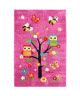 Tapis enfant Jifu 100x150cm Chouettes rose