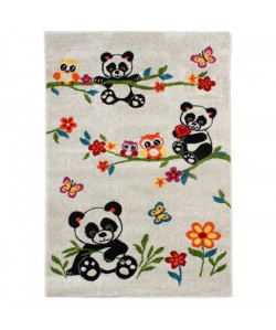 Tapis enfant Jifu 100x150cm Panda écru