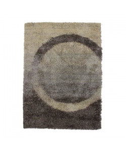 MAURANNE Tapis Cercle 120x170 cm Gris