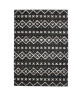 ASMA Tapis style Berbere en polypropylene Heatset  133x190 cm  Noir et Blanc