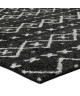 ASMA Tapis style Berbere en polypropylene Heatset  133x190 cm  Noir et Blanc