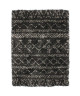 ASMA Tapis style Berbere en polypropylene Heatset 133x190 cm  Noir et Blanc