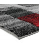 FAM FOLKLO Tapis 133x190cm Gris rouge