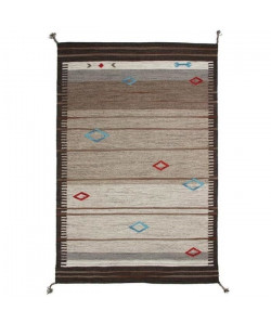 KILIM Tapis intérieur Beige et Moka