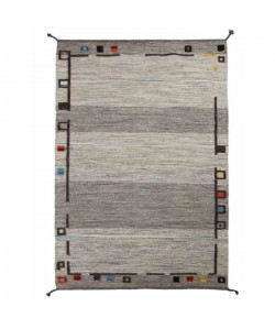 KILIM Tapis intérieur 160x230 cm Gris