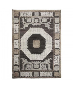 KILIM Tapis intérieur 140X200 cm Naturel fait main