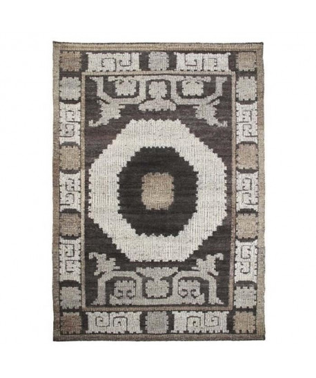 KILIM Tapis intérieur 140X200 cm Naturel fait main