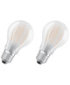 OSRAM Lot de 2 Ampoules LED E27 standard dépolie 7 W équivalent a 60 W blanc chaud