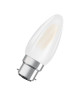 OSRAM Ampoule LED B22 flamme dépolie 4 W équivalent a 40 W blanc chaud