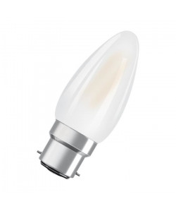 OSRAM Ampoule LED B22 flamme dépolie 4 W équivalent a 40 W blanc chaud