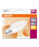 OSRAM Ampoule LED B22 flamme dépolie 4 W équivalent a 40 W blanc chaud