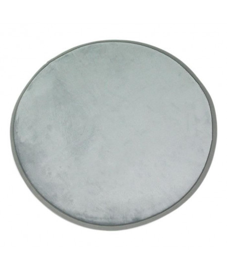 FLANELLE Tapis Rond 70 cm Gris