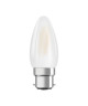 OSRAM Ampoule LED B22 flamme dépolie 4 W équivalent a 40 W blanc chaud