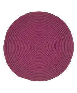 TAM TAM Tapis en coton  70 cm  Prune