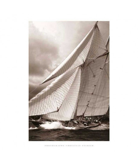 Affiche papier   Schooner Mariette   Fevrier   60x80 cm