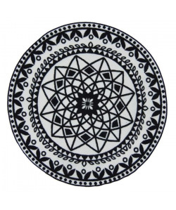 UTOPIA Tapis rond 100x100cm  Noir