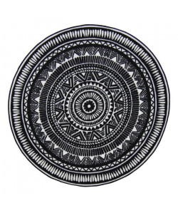 UTOPIA Tapis rond 100x100cm  Noir