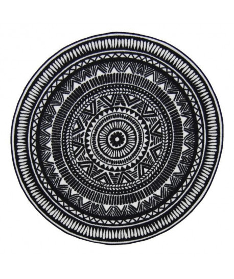 UTOPIA Tapis rond 100x100cm  Noir