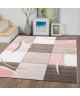 ELLA Tapis de salon 160x230cm  Pastel rose