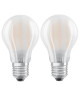 OSRAM Lot de 2 Ampoules LED E27 standard dépolie 7 W équivalent a 60 W blanc froid