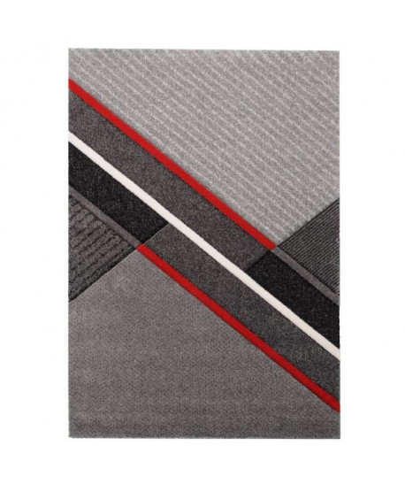 ELLA Tapis de salon 80x150cm  Rouge